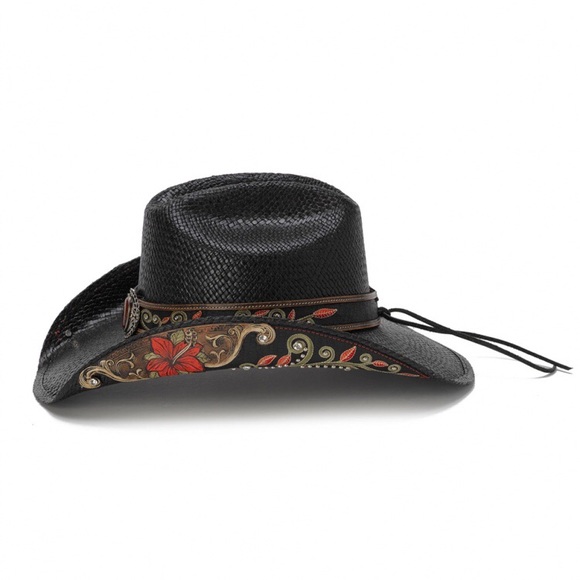 Stampede Hat - Genuine Panama Straw Western Hat - Picture 2 of 5